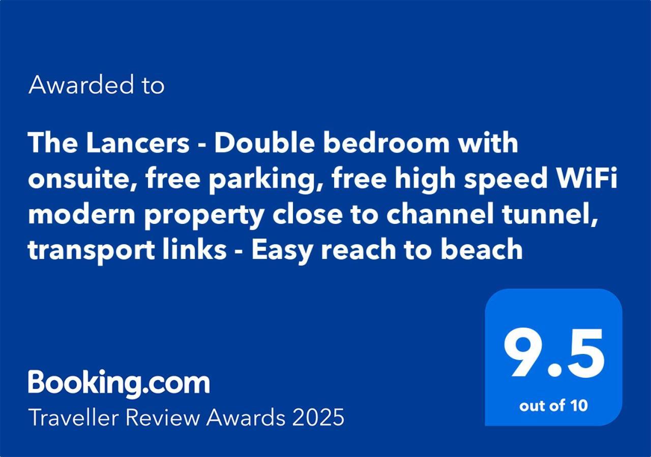 Modern Double Room With En-Suite, Parking & Fast Wifi - Close To Beach Sandgate Bagian luar foto